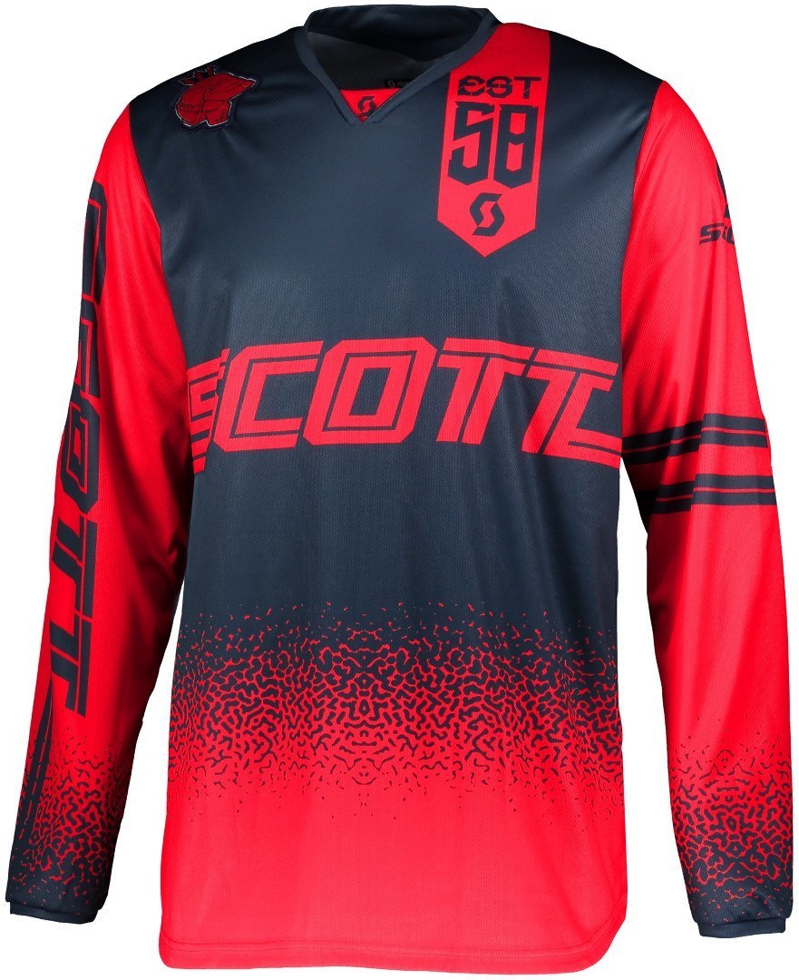 Scott 350 Race Maillot de motocross Rouge Bleu XL