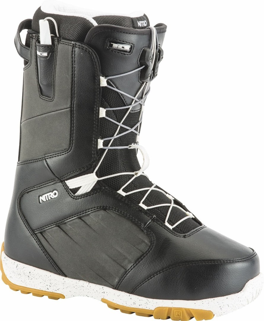 Nitro Anthem TLS Bottes de snowboard Noir Blanc 32