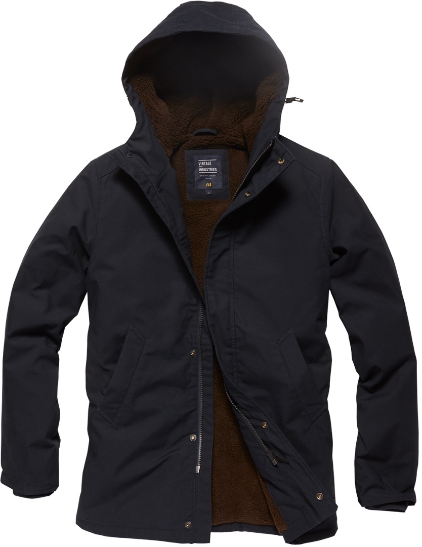 Vintage Industries Killick Parka Bleu S