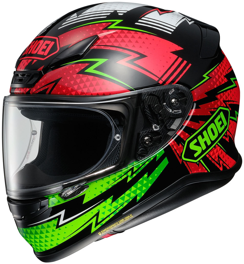 Shoei NXR Variable casque Noir Rouge Vert 2XS