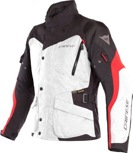 Dainese Tempest 2 D Dry Motorfiets Textiel Jas Zwart Wit Rood 48 dainese kopen in de aanbieding