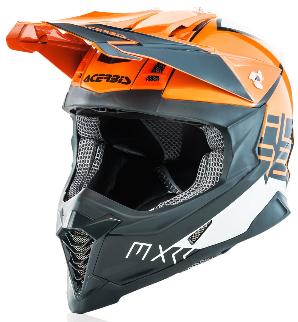 Acerbis X-Racer VTR Casque Motocross Gris Orange S