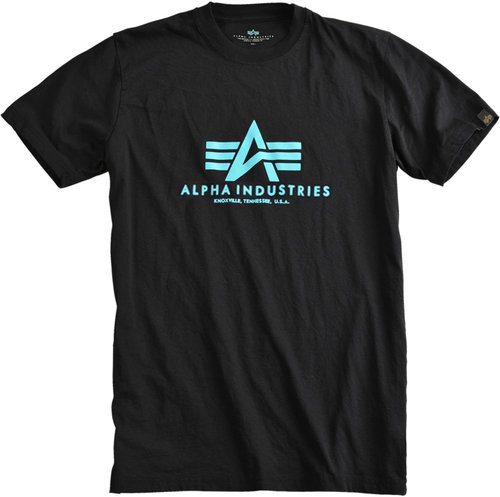 Alpha Industries Basic T Shirt Zwart Blauw 4Xl alpha industries kopen in de aanbieding