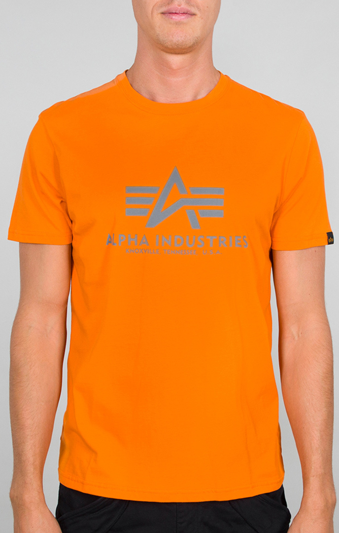 Alpha Industries Basic T-Shirt Gris Orange S
