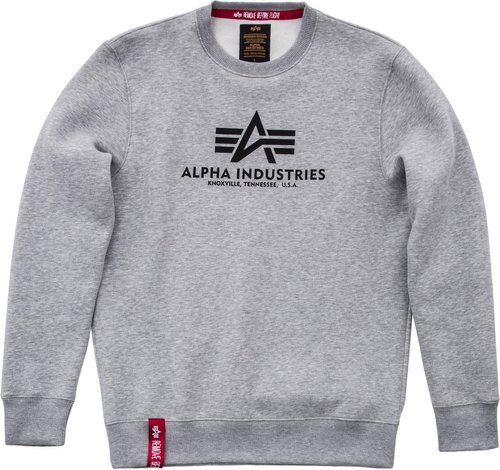 Alpha Industries Basic Sweatshirt Grijs alpha industries kopen in de aanbieding