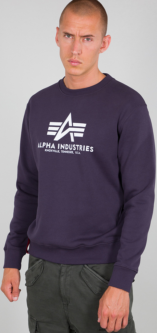 Alpha Industries Basic Sweat-shirt Noir Gris XL