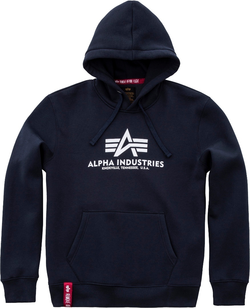 Alpha Industries Basic Chandail à capuchon Bleu 2XL