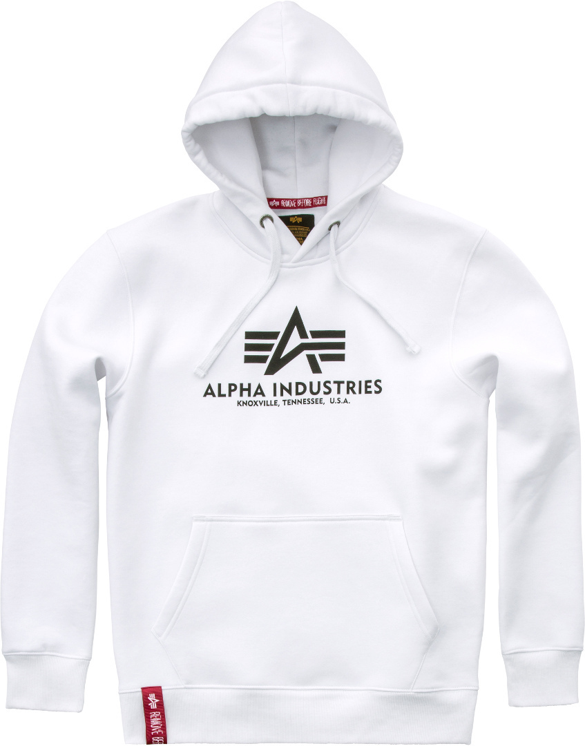 Alpha Industries Basic Chandail à capuchon Blanc XS