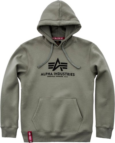 Alpha Industries Basic Hoodie Groen 2Xl alpha industries kopen in de aanbieding