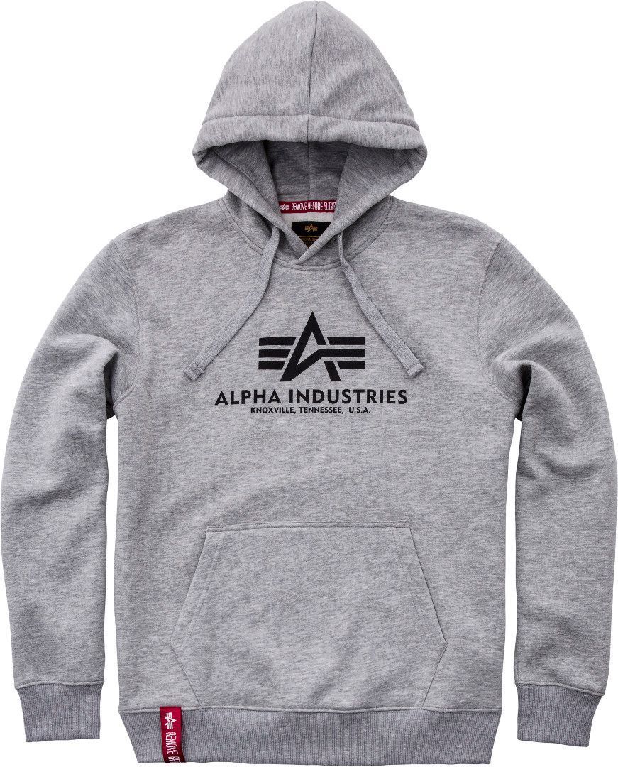 Alpha Industries Basic Chandail à capuchon Gris S