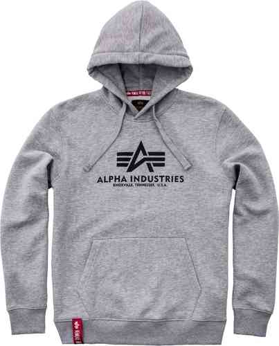 Alpha Industries Basic Sudadera con capucha Gris L