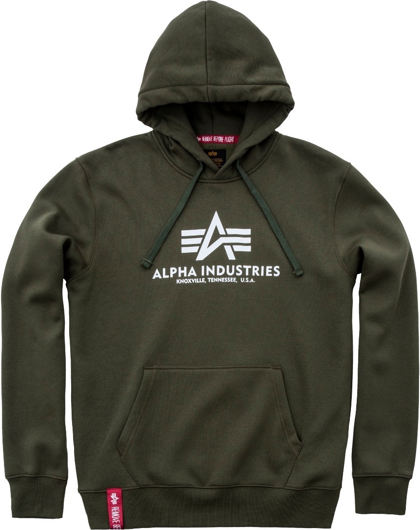 Alpha Industries Basic Chandail à capuchon Vert 5XL