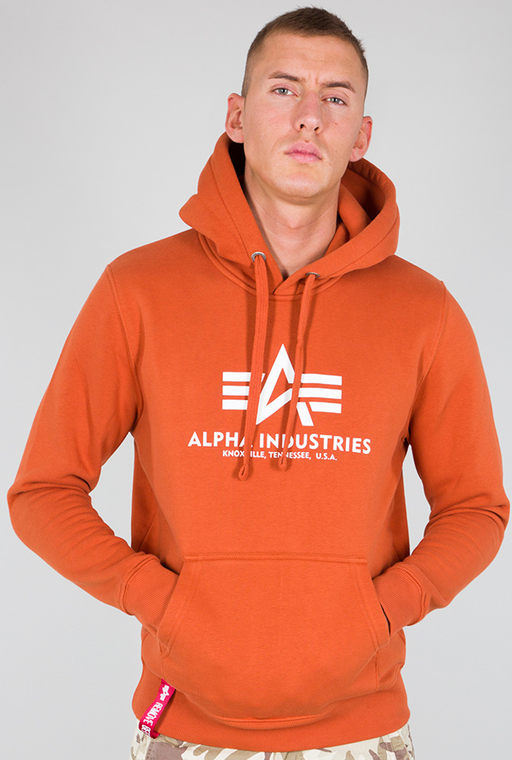 Alpha Industries Basic Chandail à capuchon Orange M