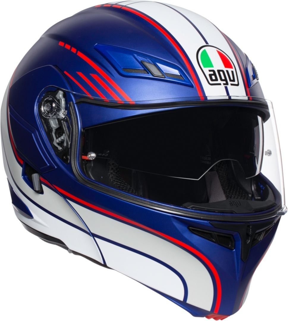 AGV Compact ST Boston Casque Noir Bleu XS