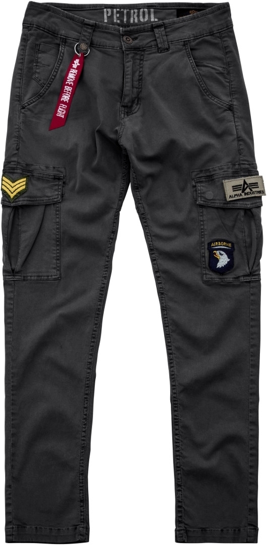 Image of Alpha Industries Petrol Patch Jeans/Pantalons Noir Gris 31