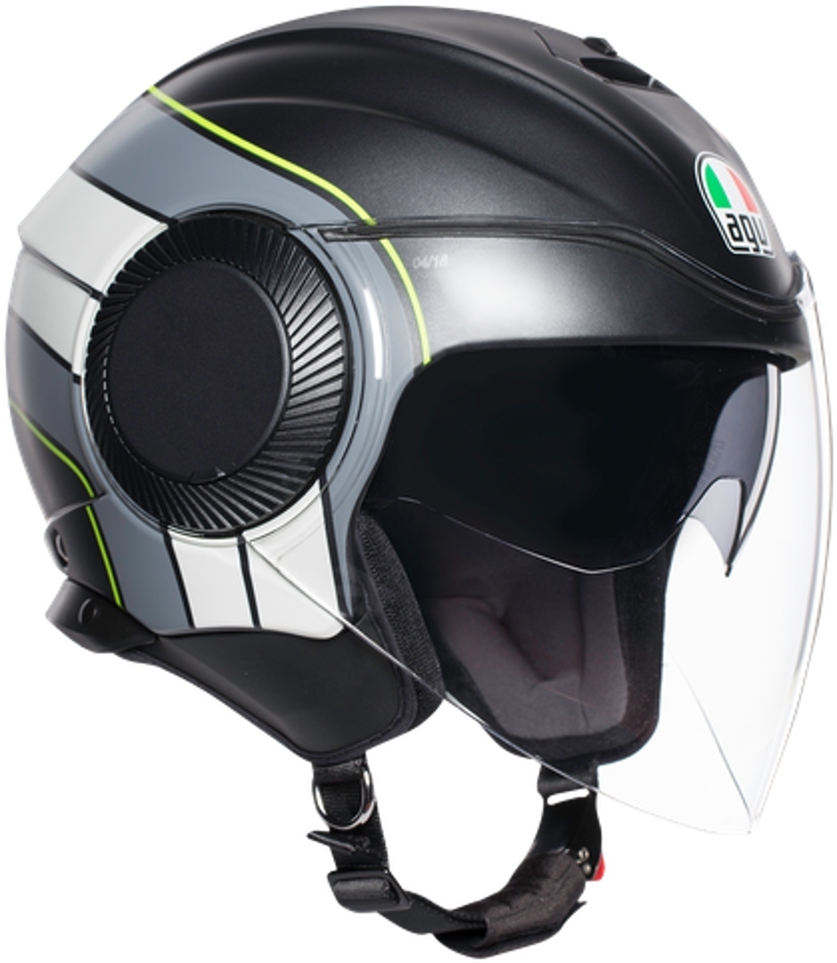 AGV Orbyt Brera Casque jet Noir Gris XS