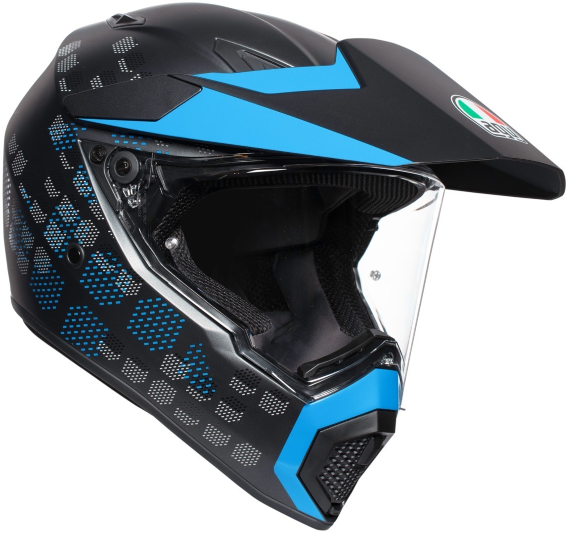 Image of AGV AX-9 Antartica Casque Noir Bleu 2XL