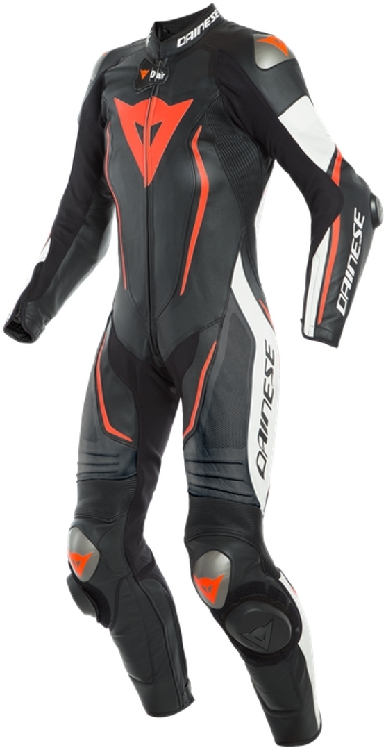 Dainese Misano 2 Lady D-Air® Airbag Noir Blanc Rouge 40