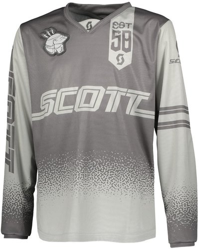 Scott 350 Race Kinderen Motocross Jersey Grijs 2Xs scott kopen in de aanbieding