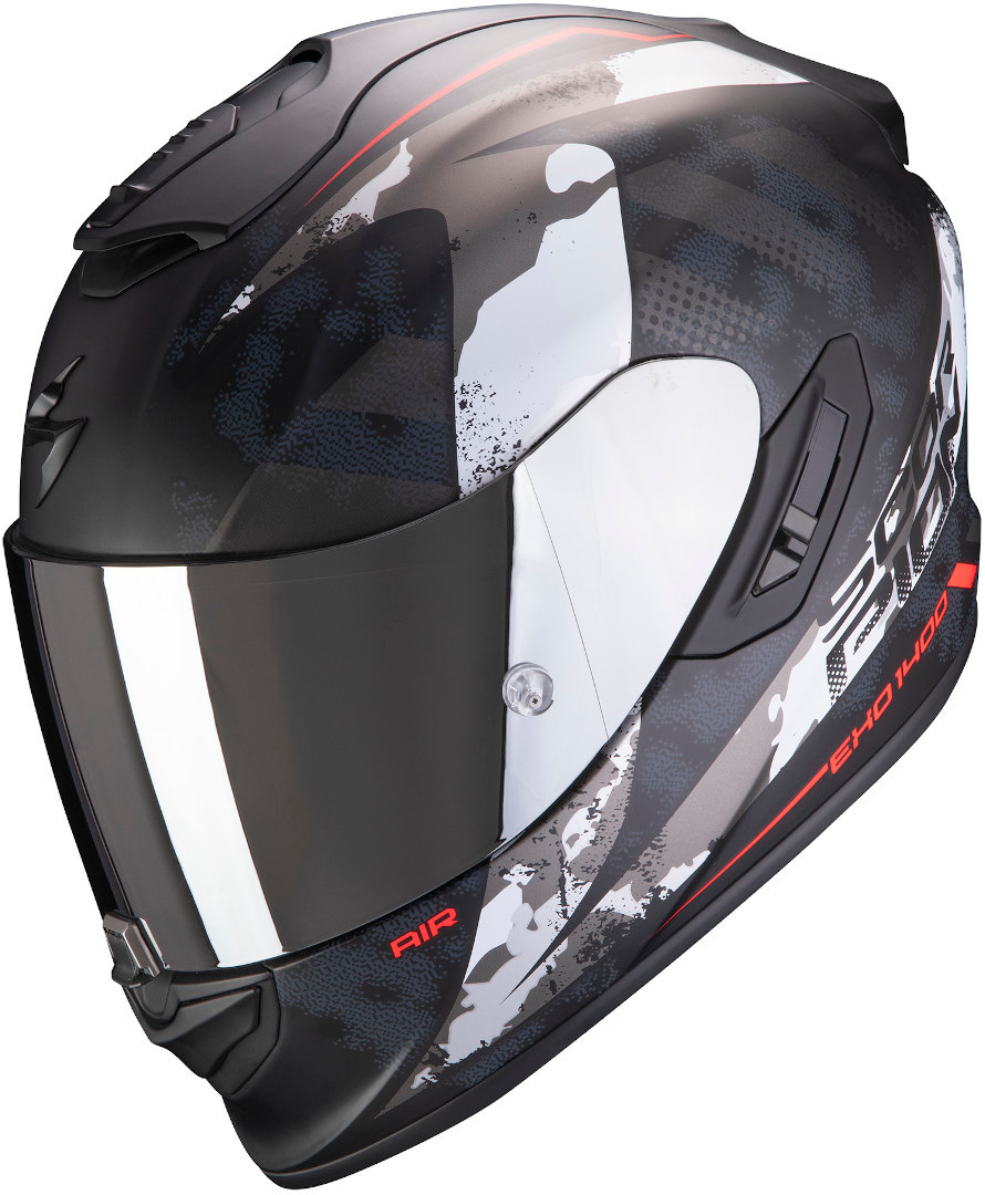 Scorpion EXO 1400 Air Sylex casque Noir Rouge Argent XS