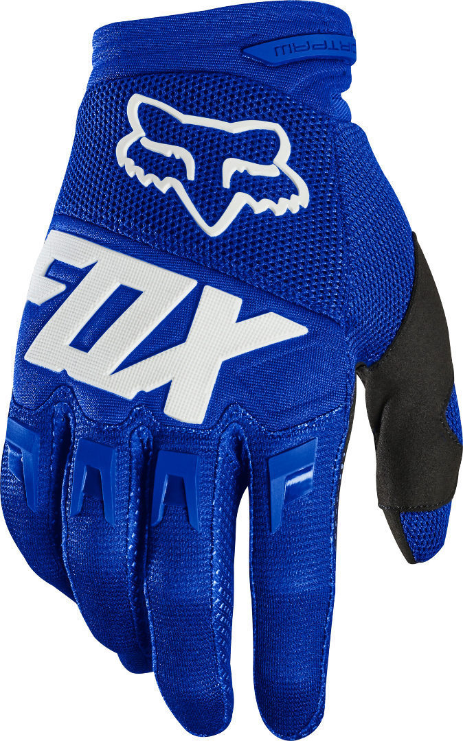 FOX Dirtpaw Race Gants Motocross Blanc Bleu L
