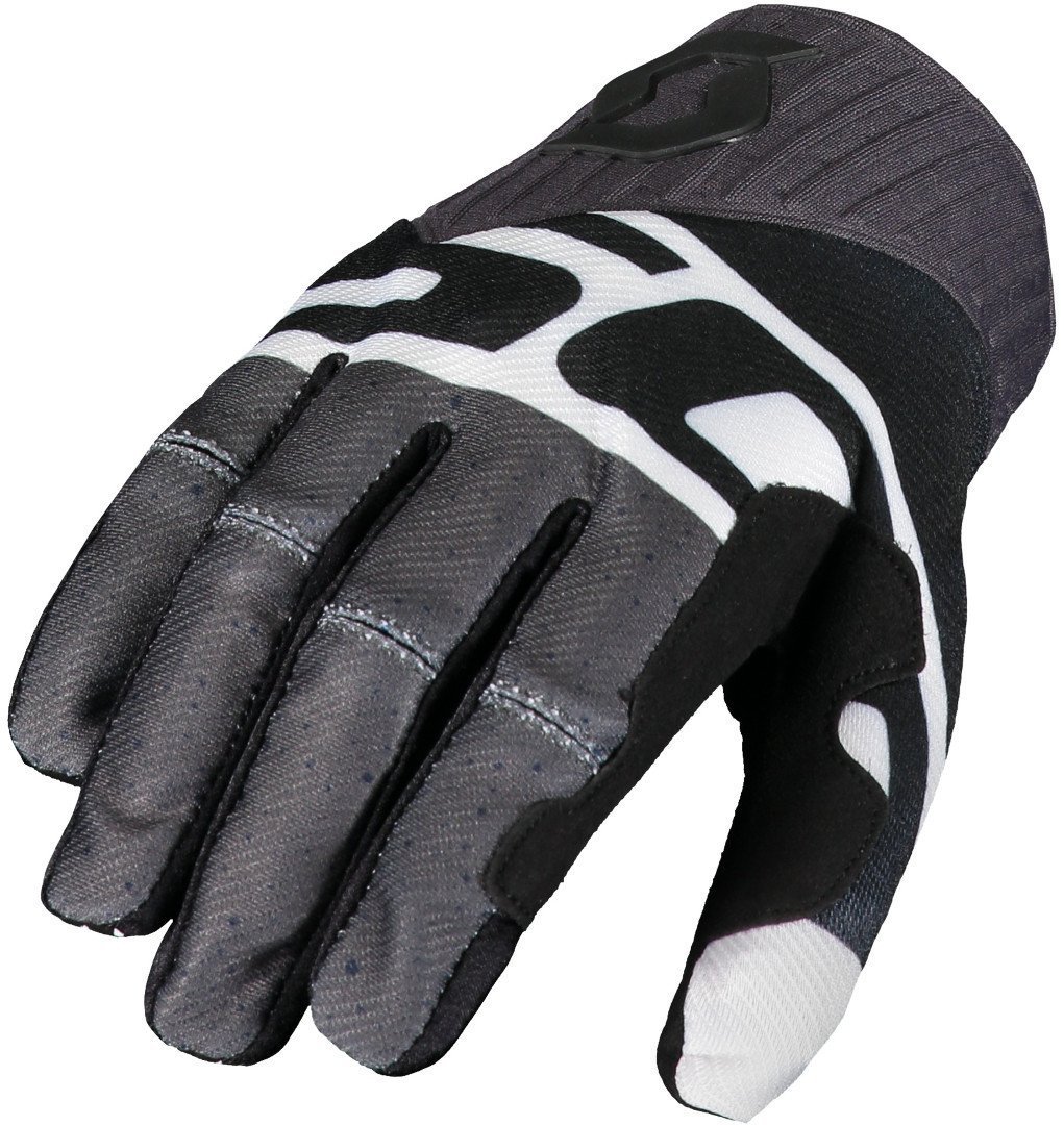 Scott 450 Track Gants de motocross Noir Blanc M