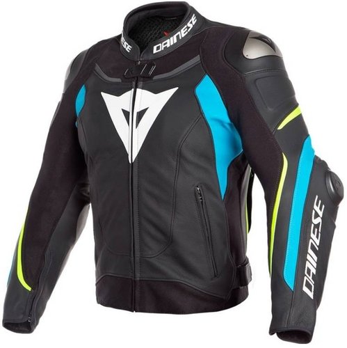 Dainese Super Speed 3 Motorfiets Lederen Jas Zwart Blauw Geel 52 dainese kopen in de aanbieding Dainese Super Speed 3 Motorfiets Lederen Jas Zwart Blauw Geel 52 dainese kopen in de aanbieding
