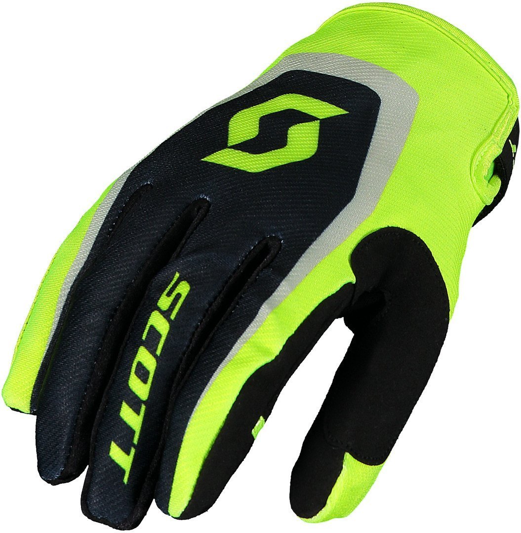 Scott 350 Dirt Gants de motocross Noir Jaune XL