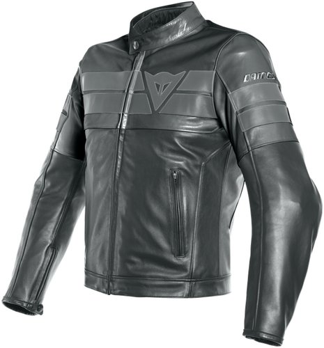 Dainese 8 Track Motorfiets Lederen Jas Zwart 46 dainese kopen in de aanbieding
