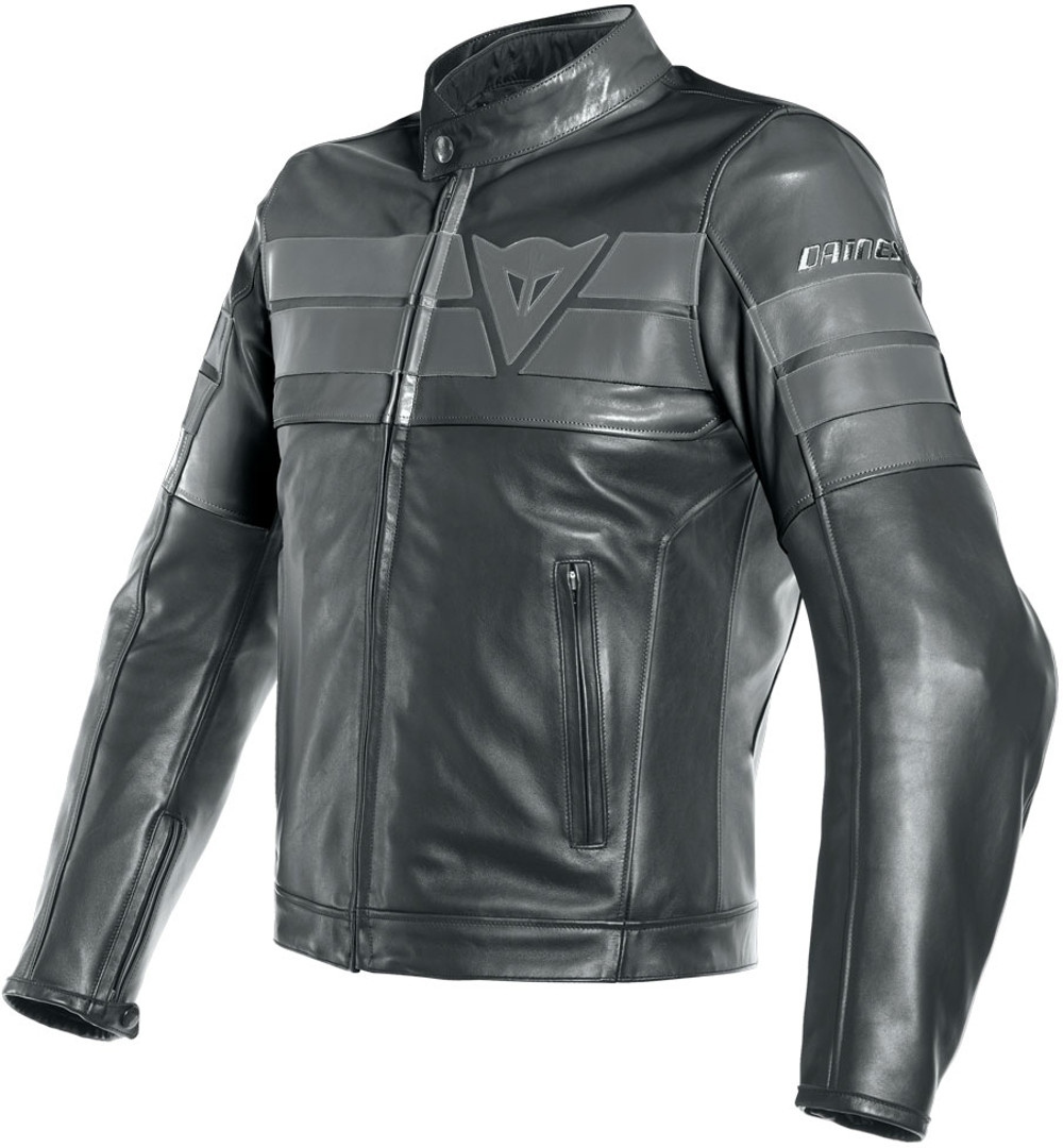 Image of Dainese 8-Track Veste en cuir perforé Noir 56