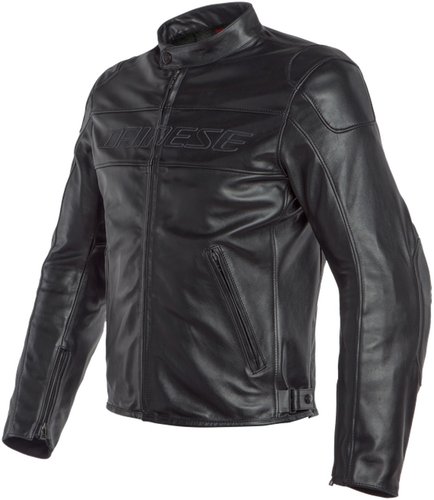 Dainese Bardo Motorfiets Lederen Jas Zwart 46 dainese kopen in de aanbieding