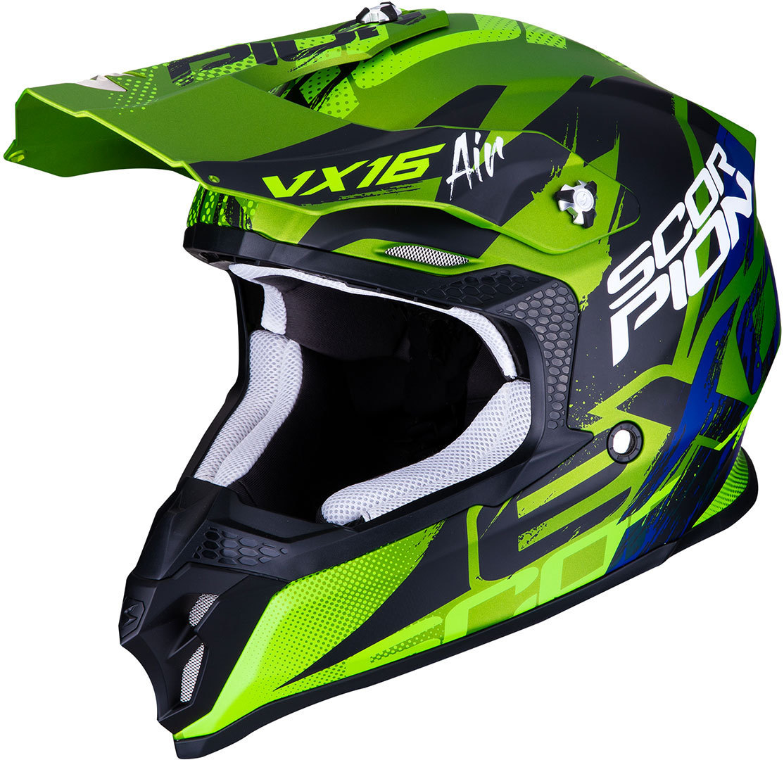 Scorpion VX-16 Air Albion Casque de motocross Vert S