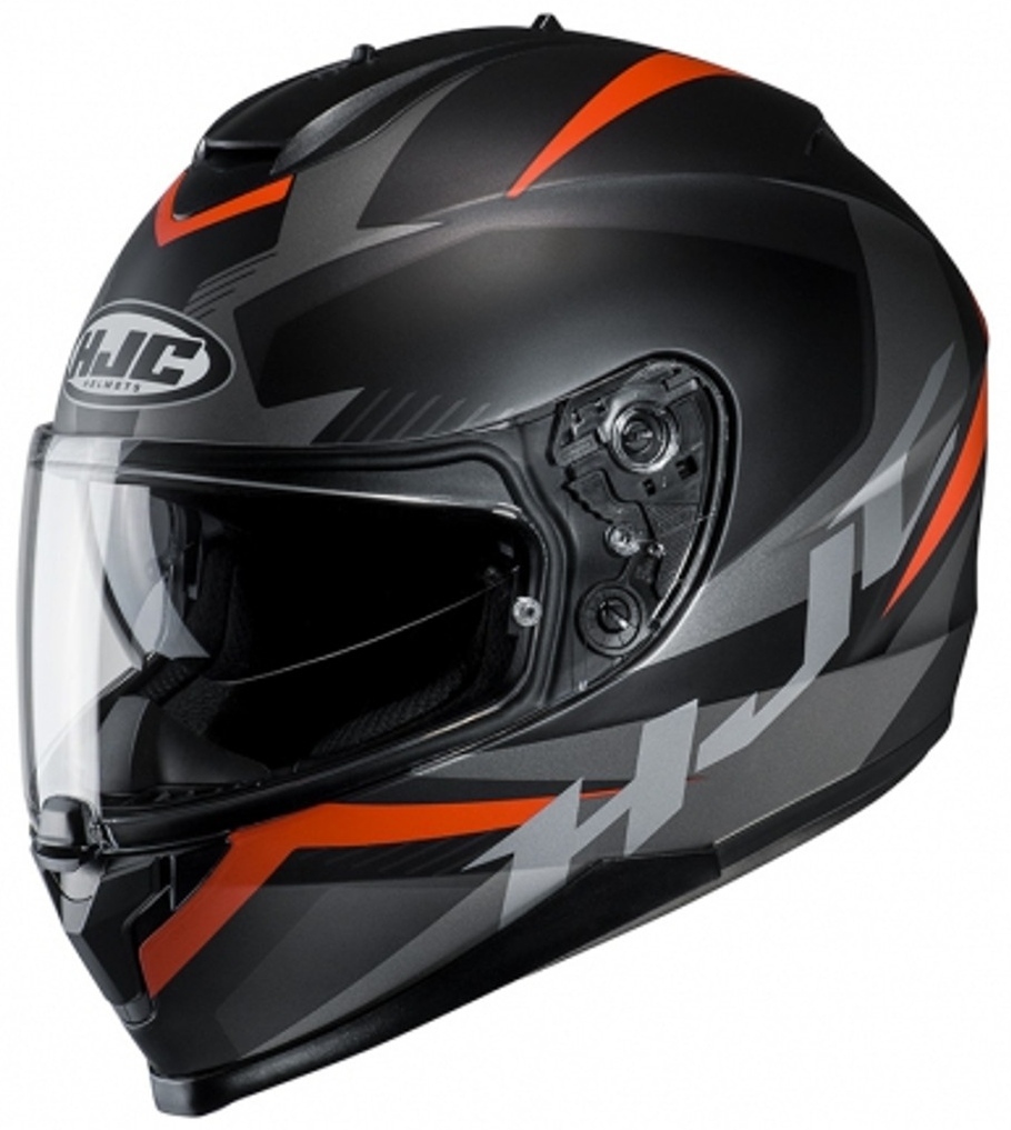 HJC C70 Troky Casque Noir Orange XS