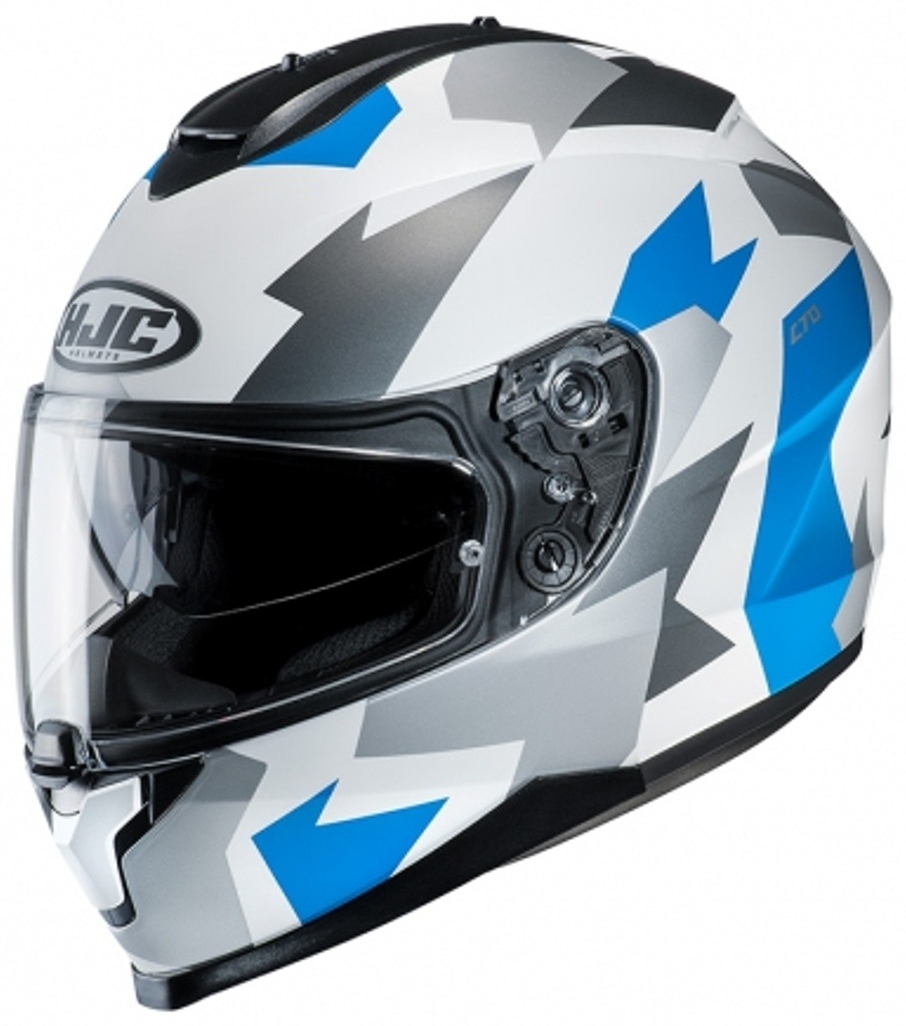HJC C70 Valon Casque Gris Blanc Bleu XS