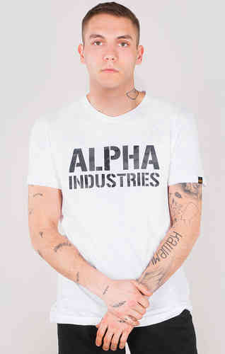 Alpha Industries Camo Print T-shirt Blanco 2XL