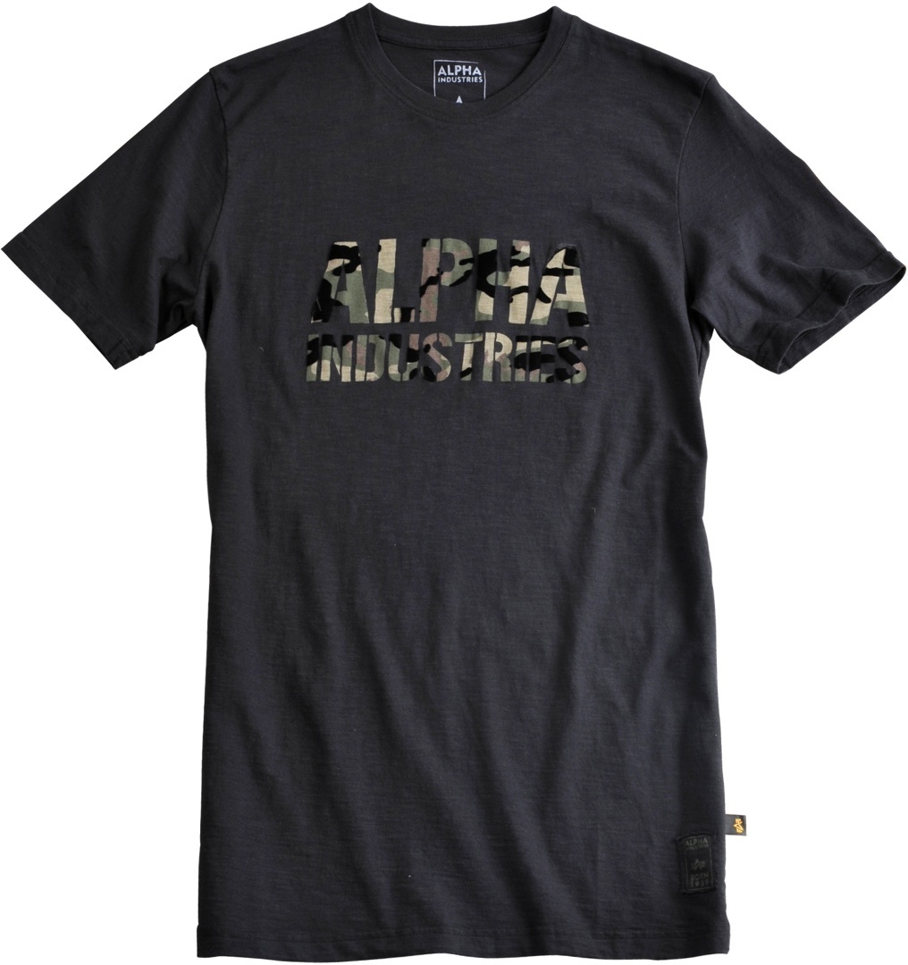 Alpha Industries Camo Print T-Shirt Noir S