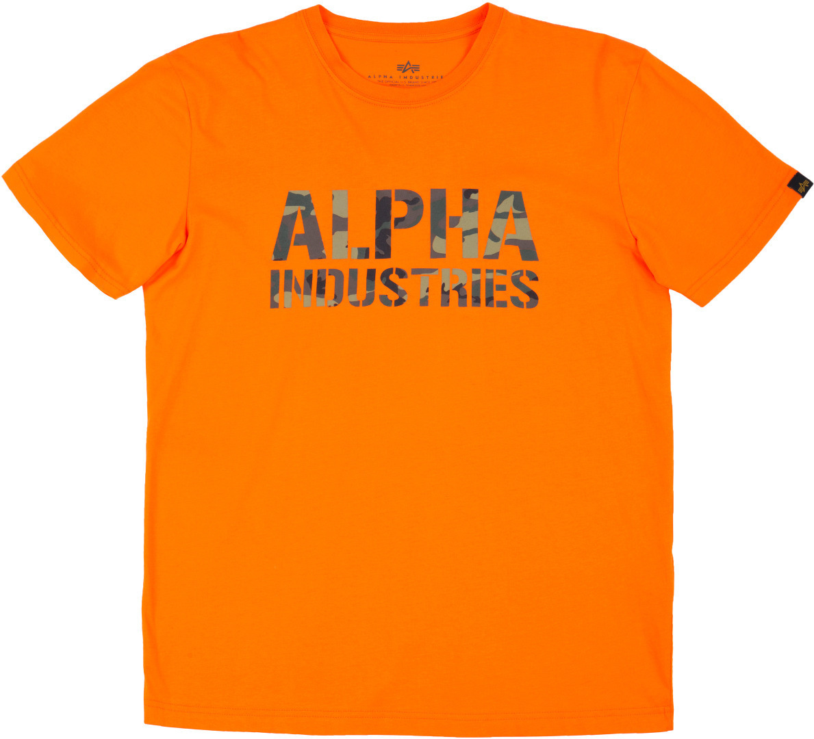 Alpha Industries Camo Print T-Shirt Orange 3XL