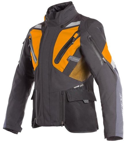 Dainese Gran Turismo Goretex Motorfiets Textiel Jas Zwart Oranje 44 dainese kopen in de aanbieding