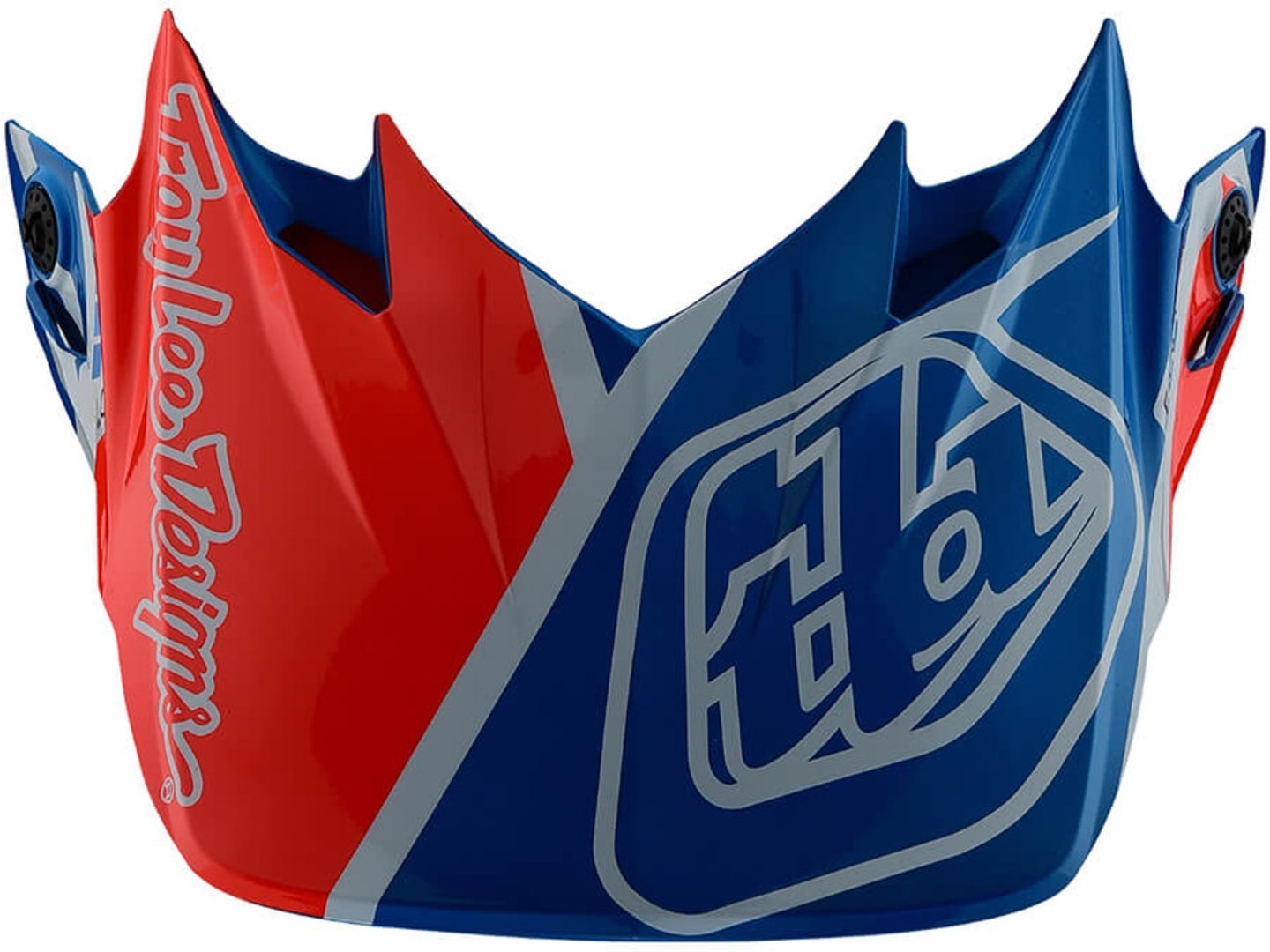 Troy Lee Designs SE4 Metric CM Bouclier de casque de motocross Bleu Orange unique taille