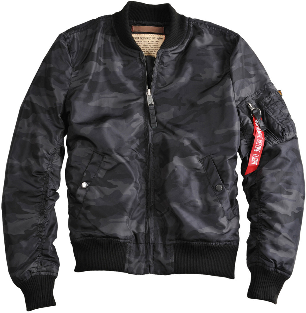 Alpha Industries MA-1 TT Veste Noir Gris M