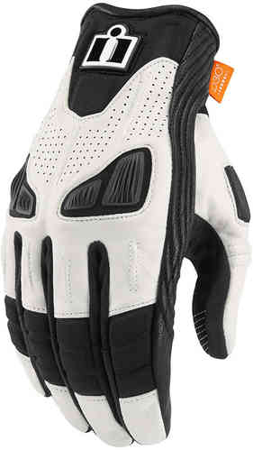 Icon Automag Vrouwen Motorfiets Handschoenen Zwart Wit icon kopen in de aanbieding Icon Automag Vrouwen Motorfiets Handschoenen Zwart Wit icon kopen in de aanbieding