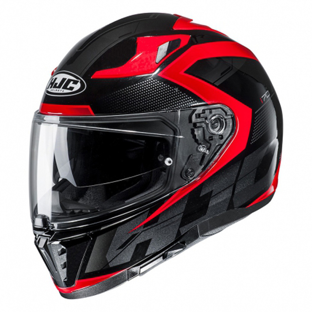 HJC i70 Asto Casque Noir Rouge 2XS