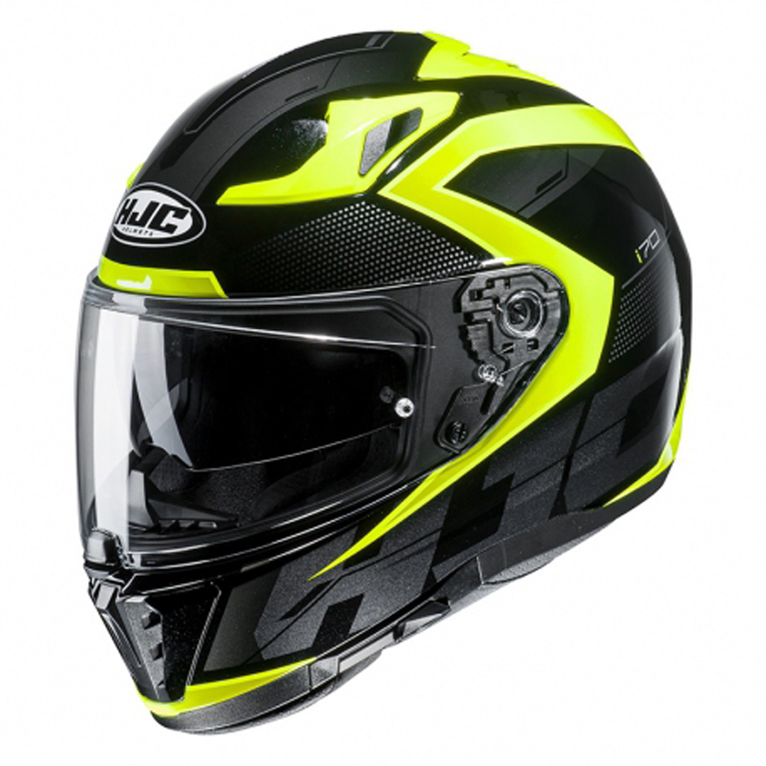 HJC i70 Asto Casque Noir Jaune 2XS