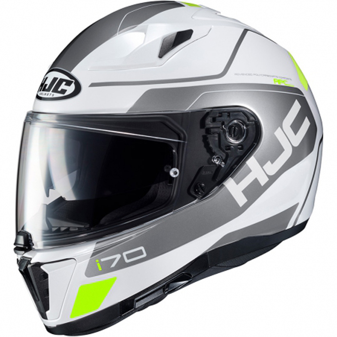 HJC i70 Karon Casque Blanc Argent S