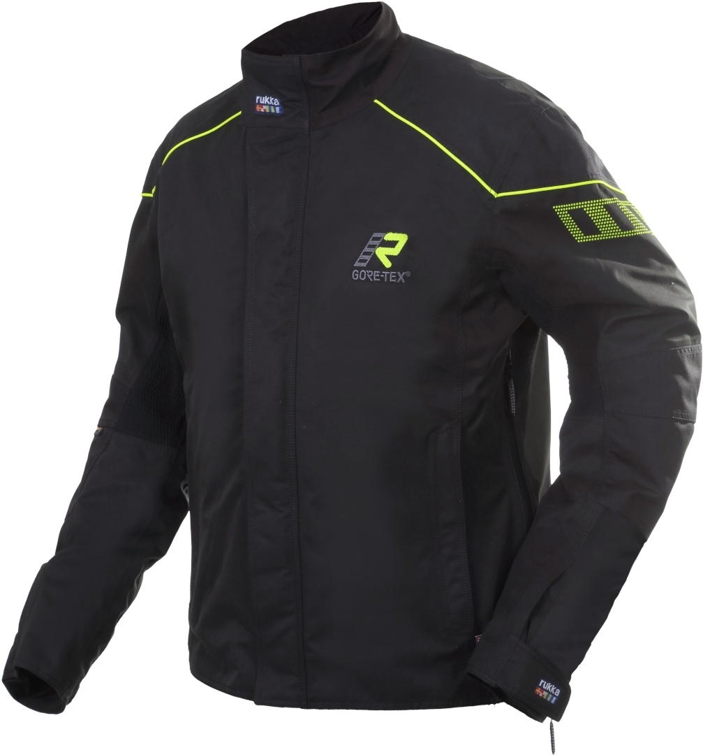 Rukka StretchDry Gore-Tex Veste Textile moto Noir Jaune 46