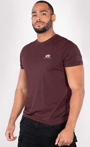 Alpha Industries Basic T Small Logo T Shirt Bruin 3Xl alpha industries kopen in de aanbieding