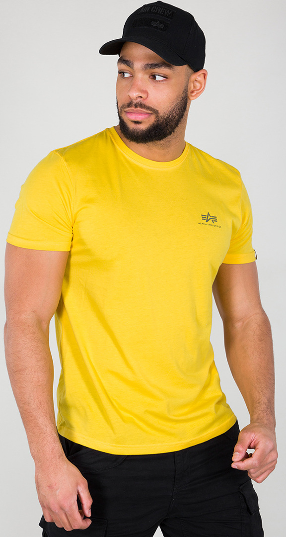 Alpha Industries Basic T Small Logo T-Shirt Jaune S