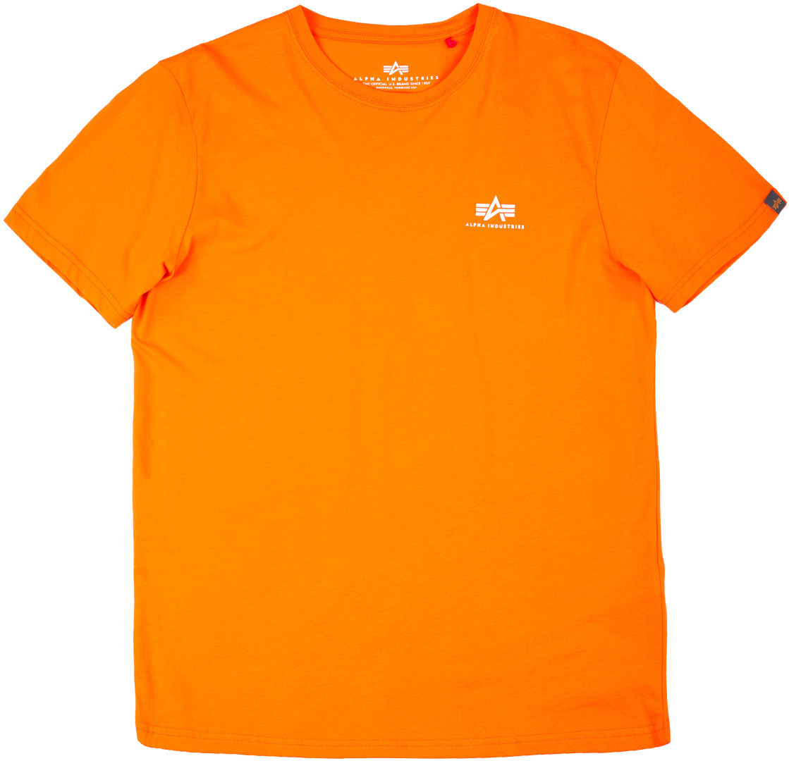 Alpha Industries Basic T Small Logo T-Shirt Blanc Orange XS