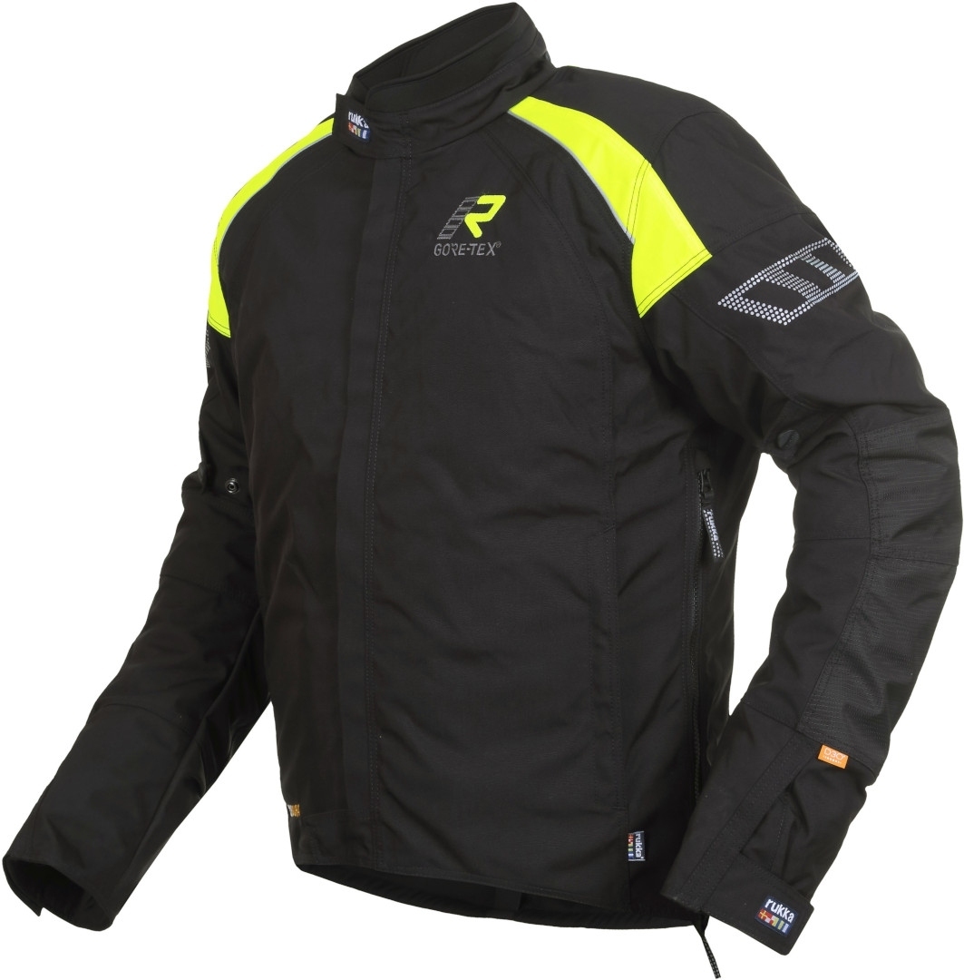 Rukka Herm Gore-Tex Motorcycle Textile Jacket Veste textile de moto Noir Jaune 50