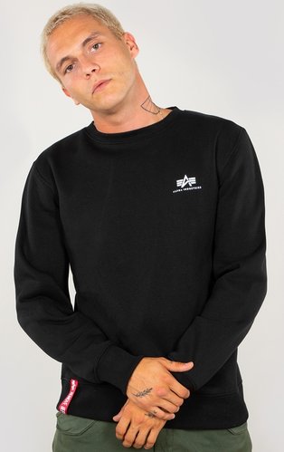 Alpha Industries Basic Small Logo Sweatshirt Groen 2Xl alpha industries kopen in de aanbieding